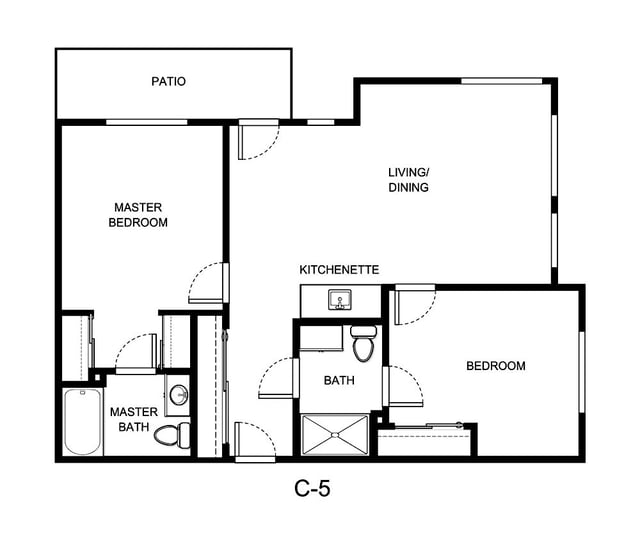 PDSP_IL_Live Oak 2B 2BA_877 sq. ft.